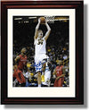 16x20 Framed Adam Woodbury Iowa Hawkeyes Autograph Promo Print - Dunking Gallery Print - College Basketball FSP - Gallery Framed   