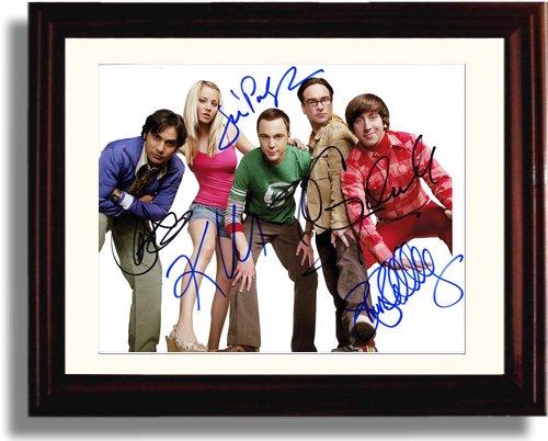 8x10 Framed The Big Bang Theory Autograph Promo Print - Cast Signed Framed Print - Television FSP - Framed   