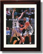 Unframed Allen Iverson Autograph Promo Print - Georgetown Hoyas Unframed Print - College Basketball FSP - Unframed   