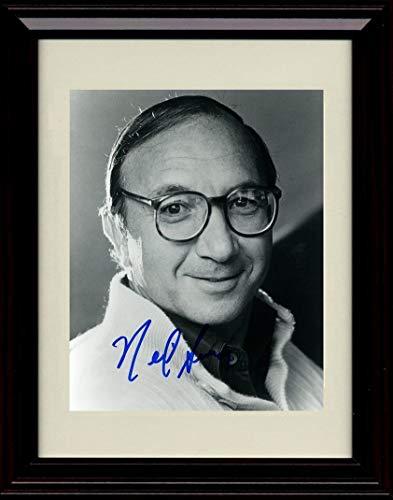 8x10 Framed Neil Simon Autograph Promo Print - Black and White Portrait Framed Print - Movies FSP - Framed   
