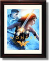 Framed Gal Gadot Autograph Promo Print - Wonder Woman Framed Print - Movies FSP - Framed   