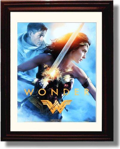 8x10 Framed Gal Gadot Autograph Promo Print - Wonder Woman Framed Print - Movies FSP - Framed   