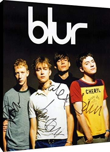 Floating Canvas Wall Art:  Blur Autograph Print Floating Canvas - Music FSP - Floating Canvas   
