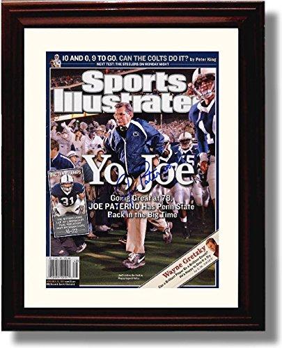 16x20 Gallery Frame "Yo, Joe" 2005 Penn State Coach Joe Paterno SI Autograph Promo Print Gallery Print - College Football FSP - Gallery Framed   