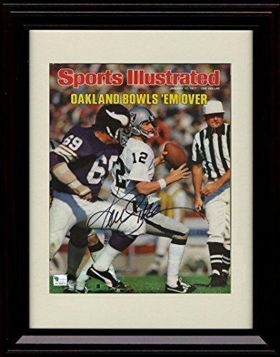8x10 Framed Ken Stabler- Oakland Raiders SI Autograph Promo Print - The Snake! Framed Print - Pro Football FSP - Framed   