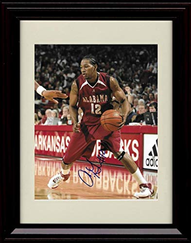Framed 8x10 Alonzo Gee - Alabama Crimson Tide - Autograph Replica Print Framed Print - College Basketball FSP - Framed   