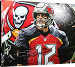 Tom Brady Floating Canvas Wall Art - Pirate Logo Floating Canvas - Pro Football FSP - Floating Canvas   