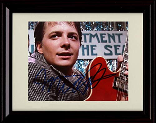 8x10 Framed Back To The Future - Michael J Fox Autograph Replica Print Framed Print - Movies FSP - Framed   