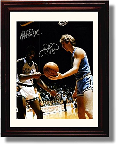Framed 8x10 Magic Johnson/Larry Bird Championship Game Autograph Promo Print Framed Print - College Basketball FSP - Framed   