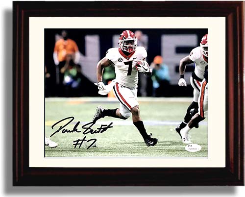 Unframed Georgia Bulldogs - D'Andre Swift - TD Run - Autograph Replica Print Unframed Print - College Football FSP - Unframed   