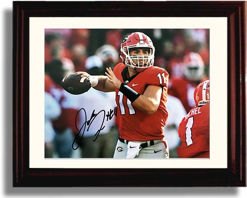 Unframed Georgia Football Quarterback Jake Fromm Autograph Replica Print Unframed Print - College Football FSP - Unframed   