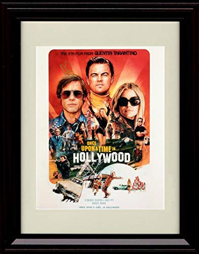 8x10 Framed Once Upon A Hollywood - Cast Autograph Replica Print Framed Print - Movies FSP - Framed   