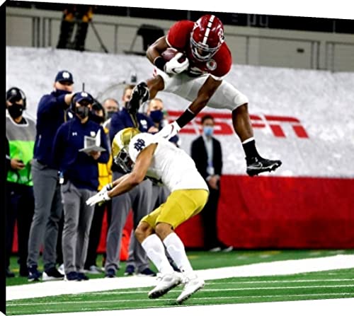 Najee Harris Floating Canvas Wall Art - The Leap - Alabama Floating Canvas - College Football FSP - Floating Canvas   