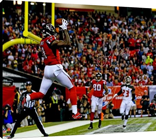 Julio Jones Floating Canvas Wall Art - Leaping TD Floating Canvas - College Football FSP - Floating Canvas   