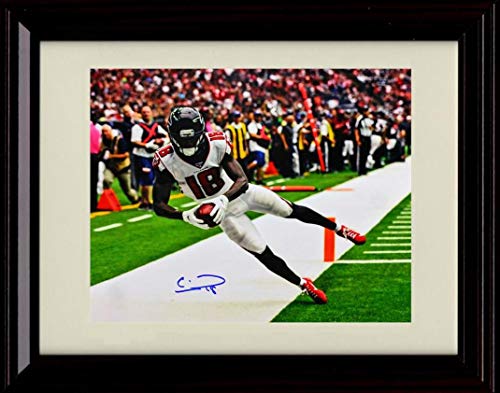 Unframed Calvin Ridley - Endzone Catch - Autograph Replica Print Unframed Print - Pro Football FSP - Unframed   