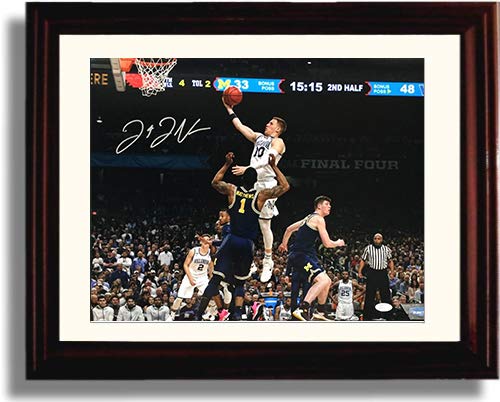 Framed 8x10 Villanova Wildcats - 2018 Donte DiVincenzo - Jump Shot Autograph Replica Print Framed Print - College Basketball FSP - Framed   