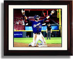 Unframed Christian Yelich"Stolen Base Celebration" Autograph Replica Print Unframed Print - Baseball FSP - Unframed   