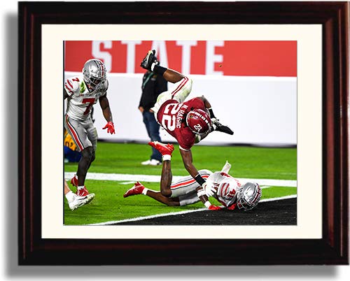 Unframed Najee Harris "Title Game TD Dive" Alabama Crimson Tide Photo Unframed Print - College Football FSP - Unframed   