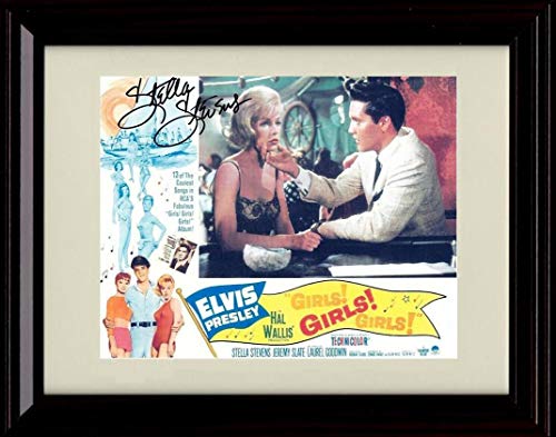 8x10 Framed Stella Stevens - Girls Girls Girls - Elvis Presley Movie Autograph Replica Print Framed Print - Movies FSP - Framed   