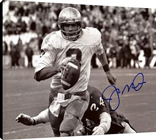 Joe Montana Floating Canvas Wall Art - QB Scramble - Notre Dame Floating Canvas - College Football FSP - Floating Canvas   