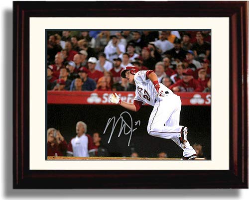 Unframed Mike Trout - Going Deep - Autograph Replica Print Unframed Print - Baseball FSP - Unframed   