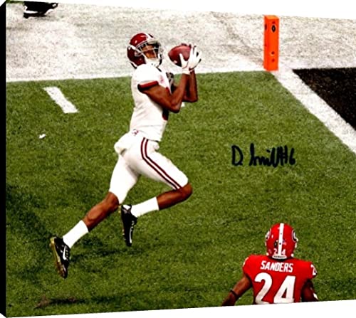 Devonta Smith Floating Canvas Wall Art - The Catch - Alabama Floating Canvas - College Football FSP - Floating Canvas   