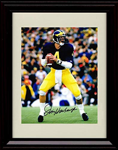 Unframed Jim Harbaugh - In the Pocket - Michigan Wolverines - Autograph Replica Print Unframed Print - College Football FSP - Unframed   