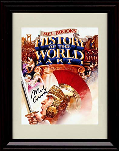 8x10 Framed History of the World Part 1 - Mel Brooks Autograph Replica Print Framed Print - Movies FSP - Framed   