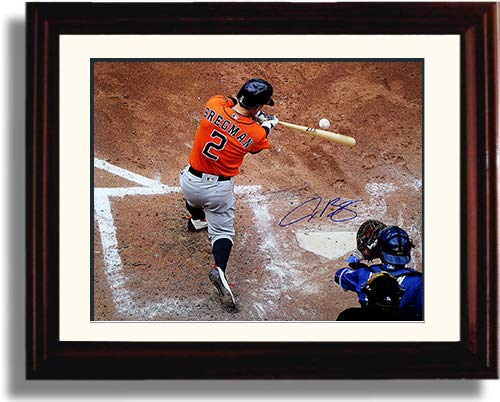 Framed 8x10 Alex Bregman "Home Run Swing" Autograph Replica Print Framed Print - Baseball FSP - Framed   