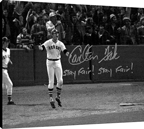 Carlton Fisk Floating Canvas Wall Art - Game 6 World Series Floating Canvas - Baseball FSP - Floating Canvas   