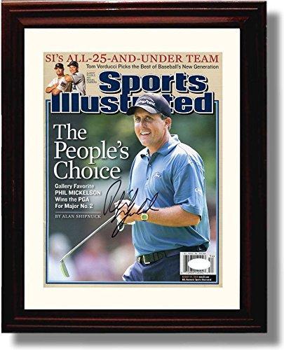 Framed Phil Mickelson "The People's Choice" SI Autograph Promo Print Framed Print - Golf FSP - Framed   