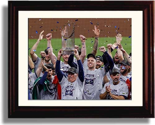Framed 8x10 2021 Championship Celebration Print - Braves Framed Print - Baseball FSP - Framed   