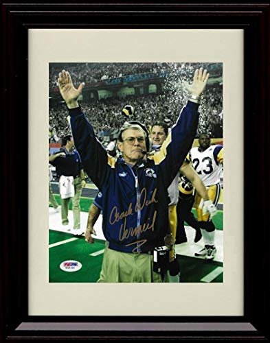 8x10 Framed Dick Vermeil - Championship Coach - Autograph Replica Print Framed Print - Pro Football FSP - Framed   