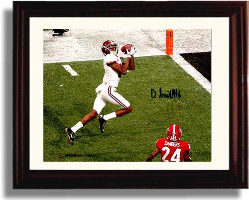 Framed 8x10 Alabama - DeVonta Smith "The Catch" 2017 Autograph Replica Print Framed Print - College Football FSP - Framed   