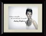 8x10 Framed Audrey Hepburn Quote - Nothing is Impossible Framed Print - Other FSP - Framed   