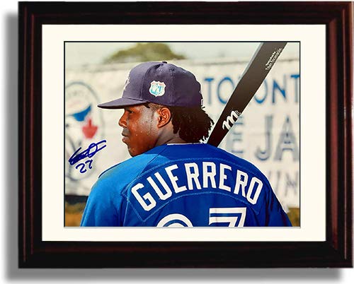 Framed 8x10 Vladimir Guerrero Jr Jersey Autograph Replica Print Framed Print - Baseball FSP - Framed   