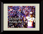 8x10 Framed Denny Hamlin - Celebration - Autograph Replica Print Framed Print - NASCAR FSP - Framed   