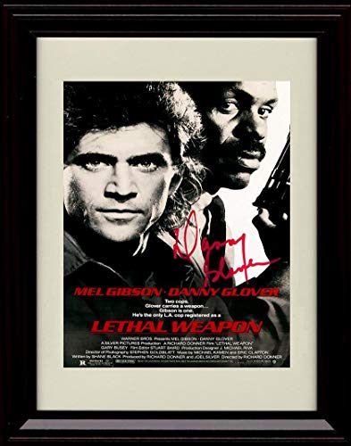 8x10 Framed Lethal Weapon - Danny Glover Autograph Replica Print Framed Print - Movies FSP - Framed   