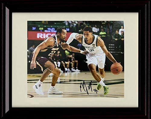 Framed 8x10 Macio Teague - Driving the Lane - Autograph Replica Print - Baylor Bears Framed Print - College Basketball FSP - Framed   