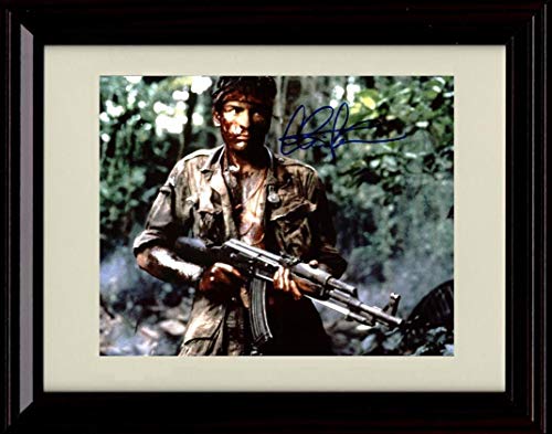 8x10 Framed Platoon - Charlie Sheen - In the Woods Autograph Replica Print Framed Print - Movies FSP - Framed   