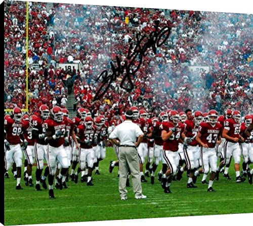 Bob Stoops Floating Canvas Wall Art - Leading the Charge - Oklahoma Sooners Floating Canvas - College Football FSP - Floating Canvas   