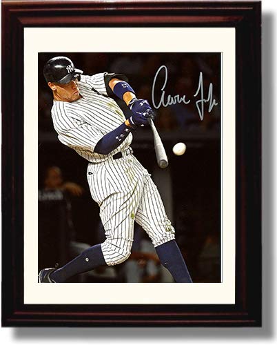 Gallery Framed Aaron Judge "The Swing" Autograph Replica Print Gallery Print - Baseball FSP - Gallery Framed   