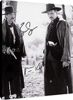 Floating Canvas Wall Art:  Tombstone Autograph Print - Kurt Russell and Val Kilmer Floating Canvas - Movies FSP - Floating Canvas   