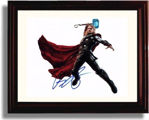 Framed Chris Hemsworth Autograph Promo Print - Thor Framed Print - Movies FSP - Framed   