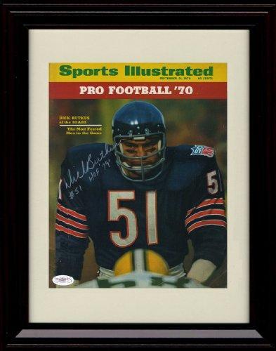8x10 Framed Dick Butkus - Chicago Bears SI Autograph Promo Print - 9/21/1970 Framed Print - Pro Football FSP - Framed   