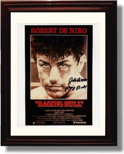 8x10 Framed Jake Lamotta Autograph Promo Print - Raging Bull Framed Print - Movies FSP - Framed   