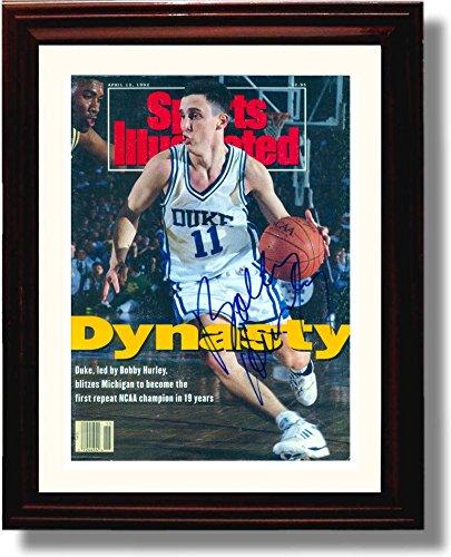 Framed 8x10 Bobby Hurley "Dynasty" SI Autograph Promo Print - Duke Blue Devils Framed Print - College Basketball FSP - Framed   