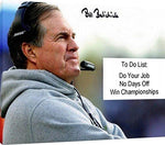 Floating Canvas Wall Art:   Bill Belichick Autograph Print - Do your job! No Days Off! Floating Canvas - Football FSP - Floating Canvas   