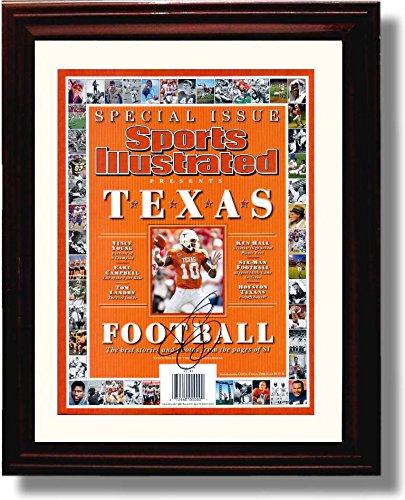 Framed 8x10 Vince Young "Texas Football" Commemorative SI Autograph Promo Print Framed Print - College Football FSP - Framed   