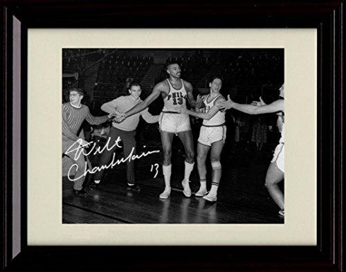 8x10 Framed Wilt Chamberlain Autograph Promo Print - 100 Points Scored - Hershey, PA Framed Print - Pro Basketball FSP - Framed   